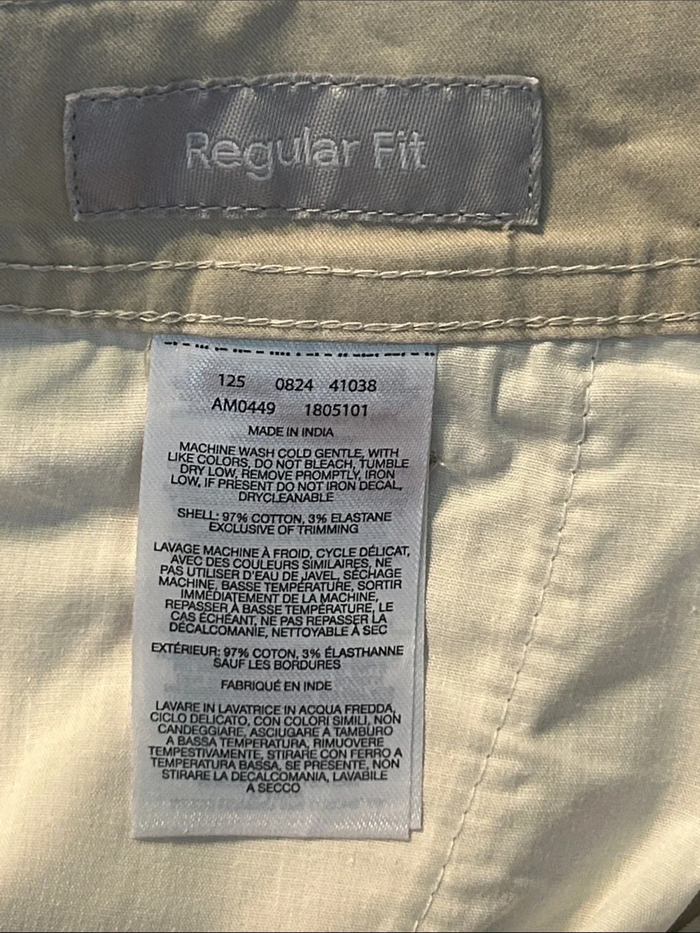Columbia Men’s Off-White Straight-Leg Chinos